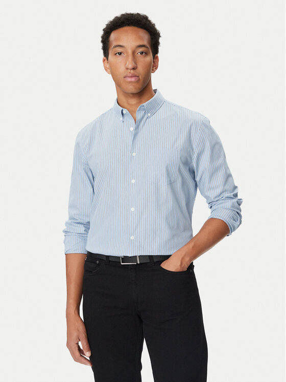 Calvin Klein Calvin Klein Košile LV04LH117G Světle modrá Slim Fit