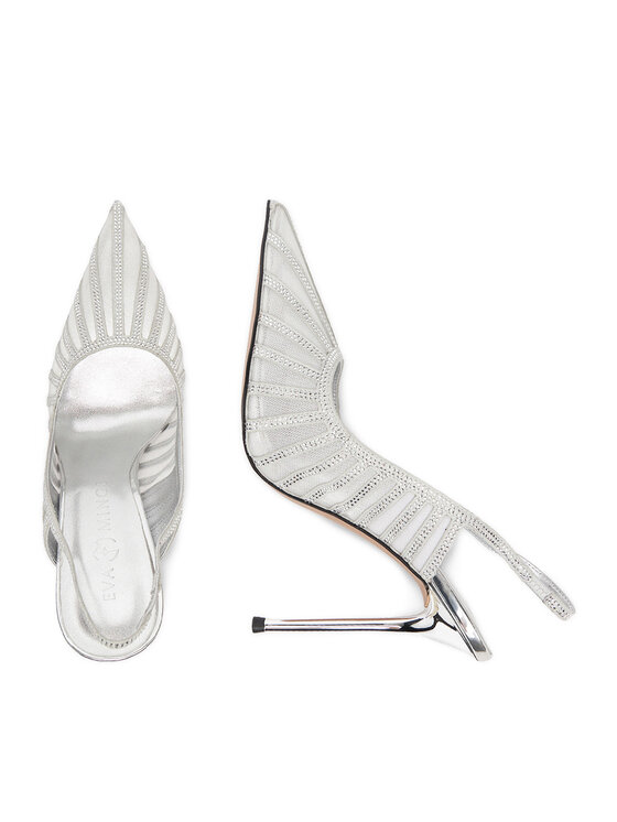 Eva Minge Eva Minge Kõrgete kontsadega EO-AVA-E373-70H-C183Y1 Hõbedane