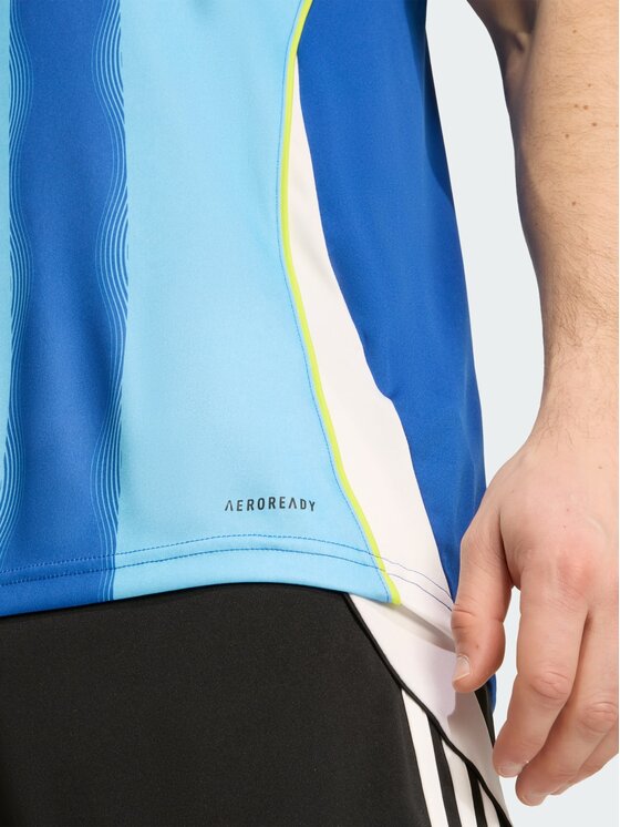 adidas adidas Koszulka techniczna Messi Błękitny Slim Fit