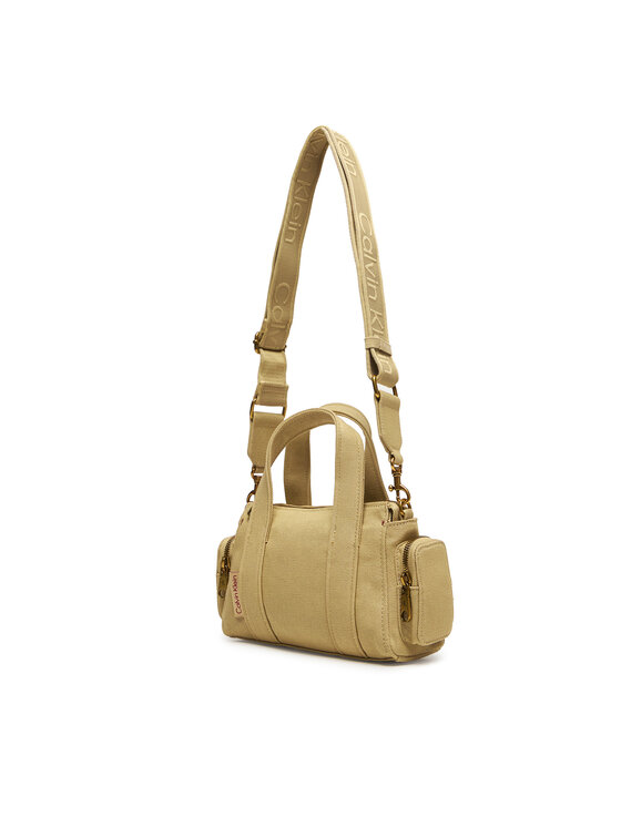 Calvin Klein Calvin Klein Táska Webbing Strap Canvas Pocket Bag LV04F3464G Bézs