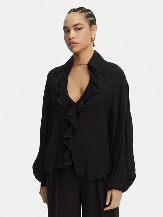 Babylon Bluză EN0434 Negru Regular Fit