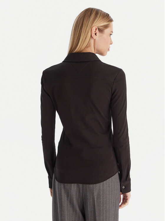 Tommy Hilfiger Tommy Hilfiger Särk 1985 WW0WW43528 Must Slim Fit