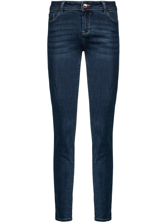 Morgan Morgan Jeans hlače 201-POM.P Mornarsko modra Slim Fit