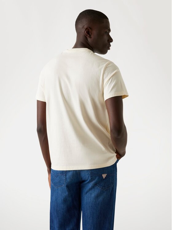 Guess Guess T-Shirt 175665 Beżowy Classic Fit
