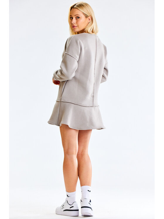 Infinite You Infinite You Úpletové šaty M330 Šedá Basic Fit