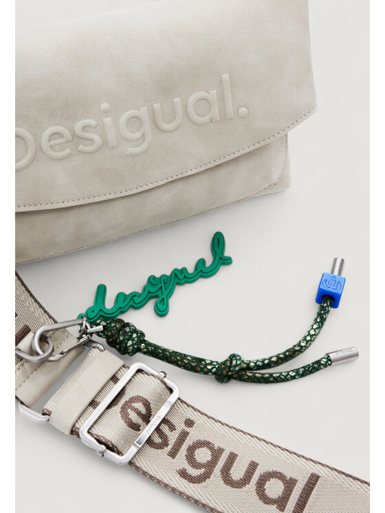 Desigual Desigual Σάκος BAG HALF LOGO TROKEL PIE Μπεζ