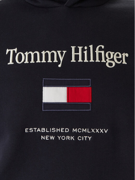 Tommy Hilfiger Tommy Hilfiger Mikina Embro Flag MW0MW42735 Tmavomodrá Regular Fit