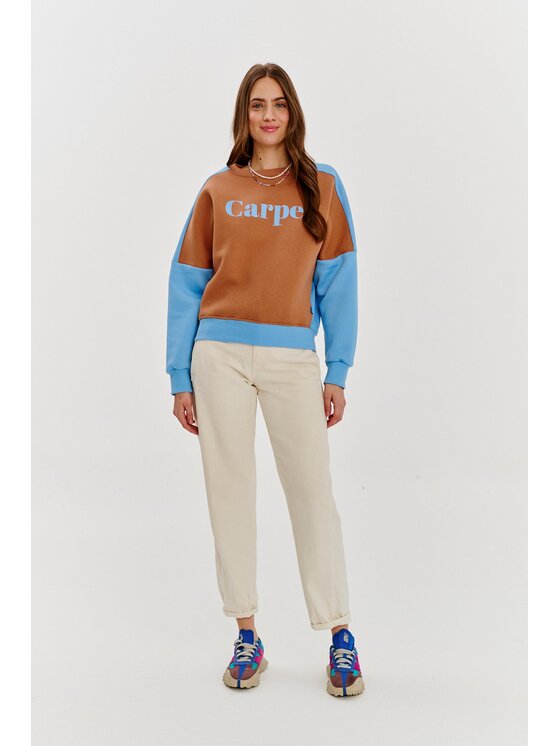 NAOKO NAOKO Bluza Carpe Diem Brązowy Regular Fit