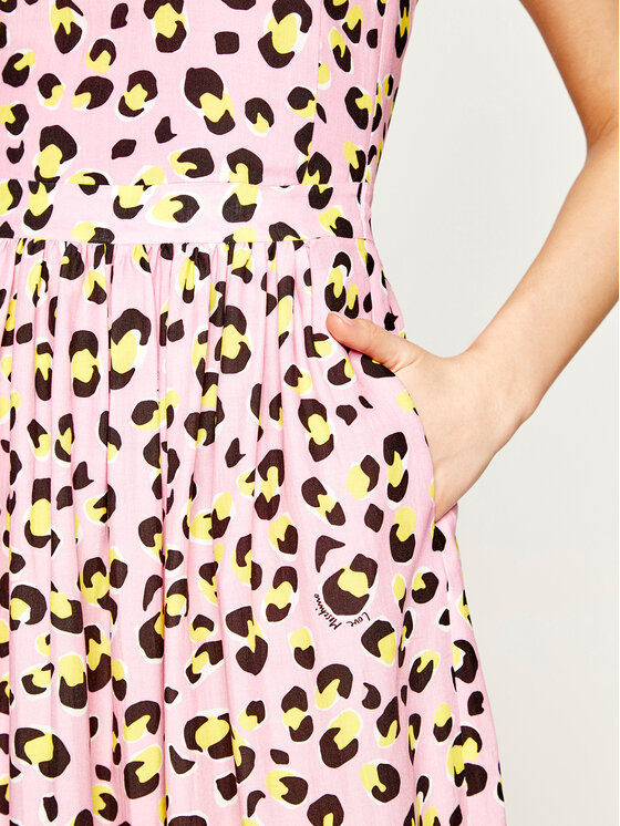 LOVE MOSCHINO LOVE MOSCHINO Sukienka codzienna WVI0700T 9963 Różowy Regular Fit