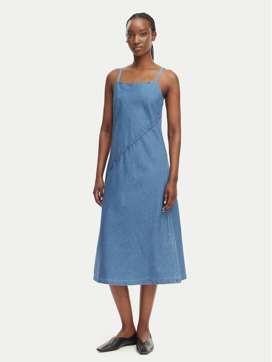 Calvin Klein Jeans Rochie de blugi LV047F748G Albastru deschis Regular Fit