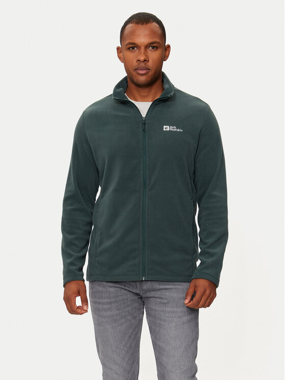 Jack Wolfskin Jack Wolfskin Fleecejacke Taunus Fz 1711451 Grün Regular Fit