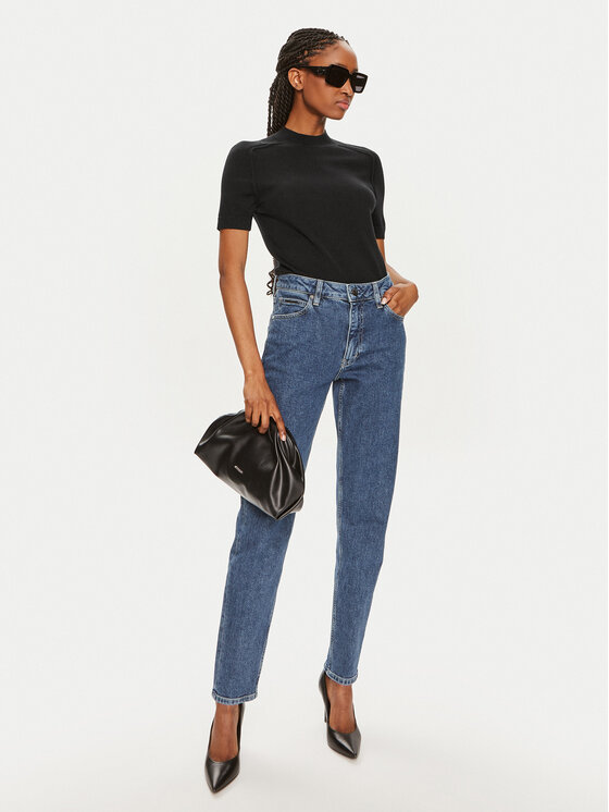 Calvin Klein Calvin Klein Πουλόβερ K20K207206 Μαύρο Regular Fit