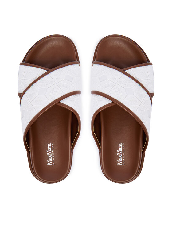 Max Mara Beachwear Max Mara Beachwear Ciabatte Peonie 2616521019650 Bianco