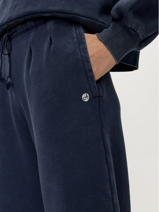 Deha Deha Teplákové kalhoty C12175 Tmavomodrá Relaxed Fit