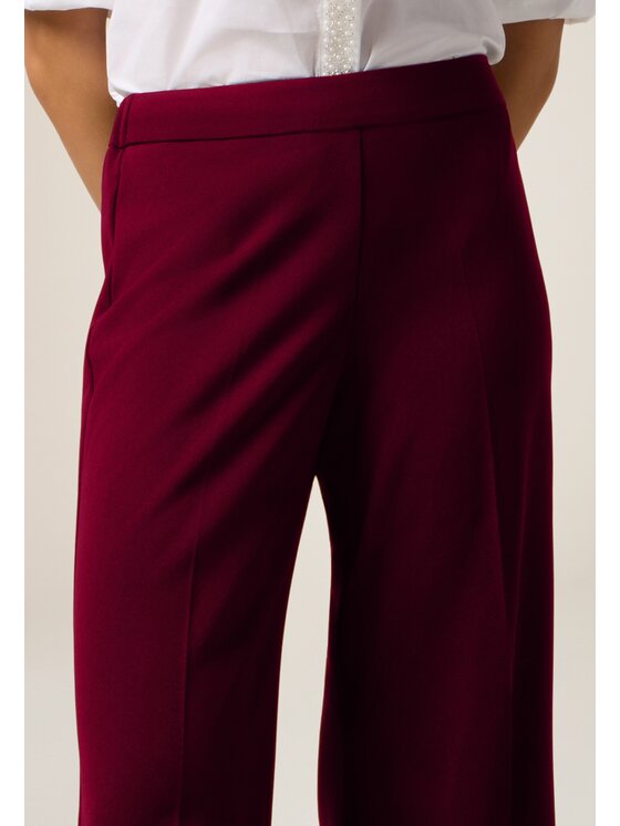 Oltre Oltre Pantaloni di tessuto P274J002362N036 Bordeaux Baggy Fit