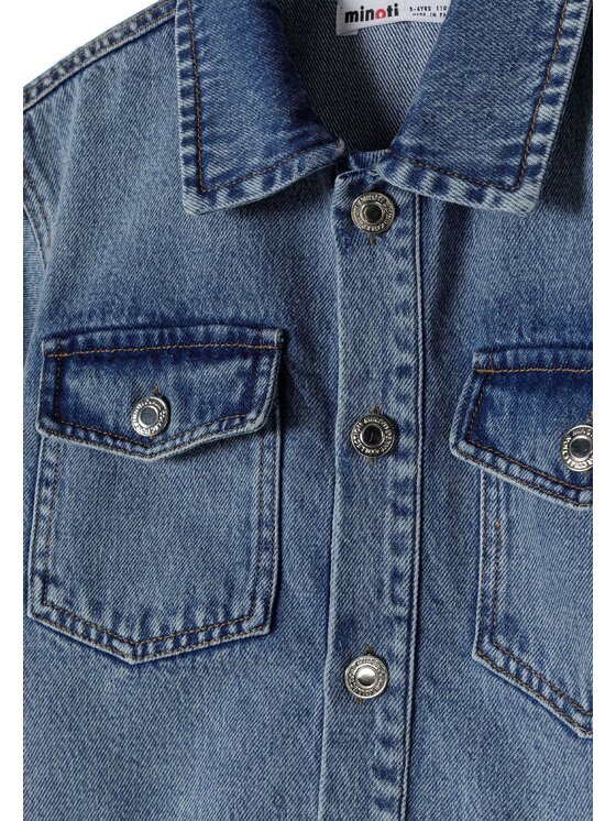 minoti minoti Sukienka jeansowa 22dress40 Niebieski Regular Fit