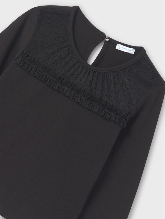 Mayoral Mayoral Bluza 7.043 Črna Regular Fit