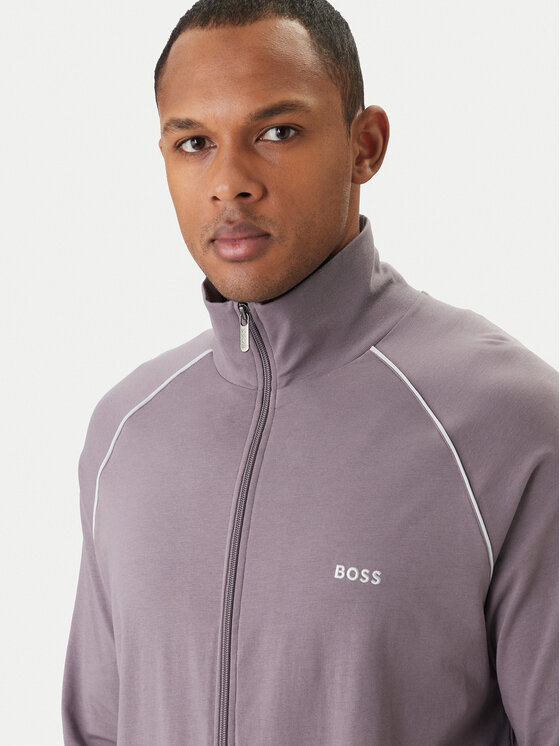 BOSS BOSS Mikina Mix&Match 50515307 Fialová Regular Fit