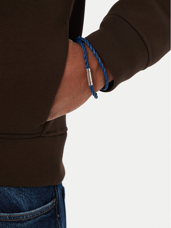 HUGO HUGO Bransoletka E-Doublebraid4 50552596 Niebieski