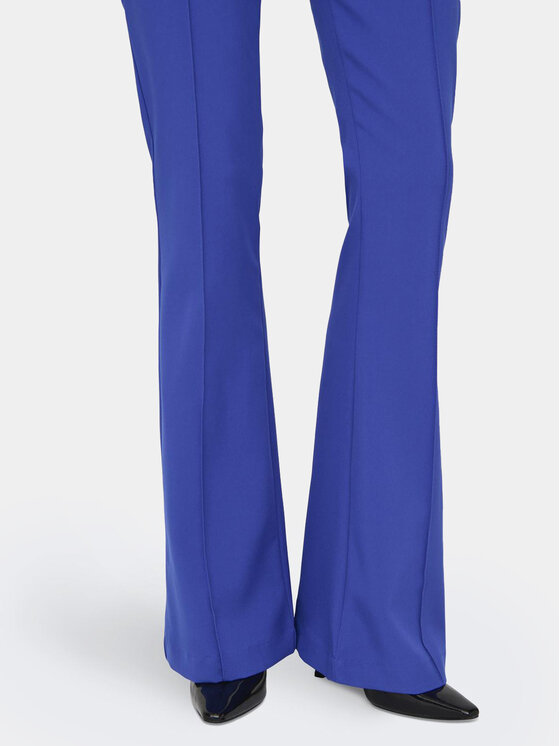 ONLY ONLY Kalhoty z materiálu Astrid 15318359 Modrá Flared Fit