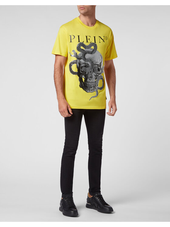 PHILIPP PLEIN PHILIPP PLEIN T-Shirt 851 Žlutá Regular Fit