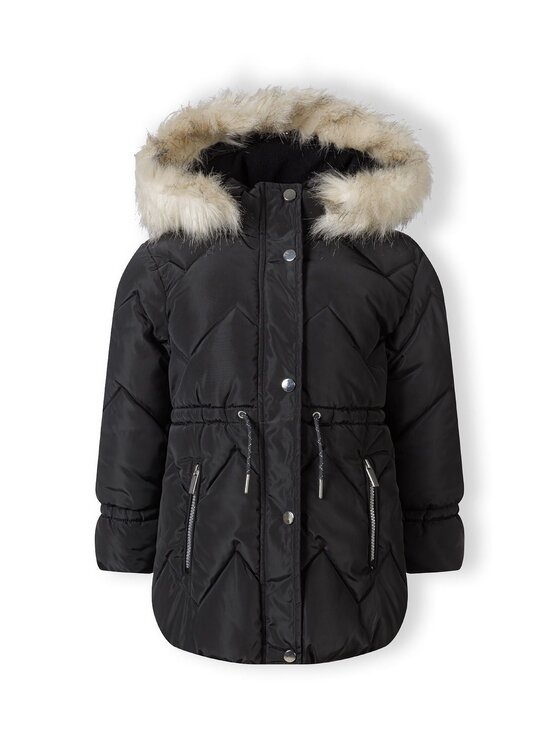 minoti minoti Kurtka zimowa 32COAT174 Czarny Longline Fit