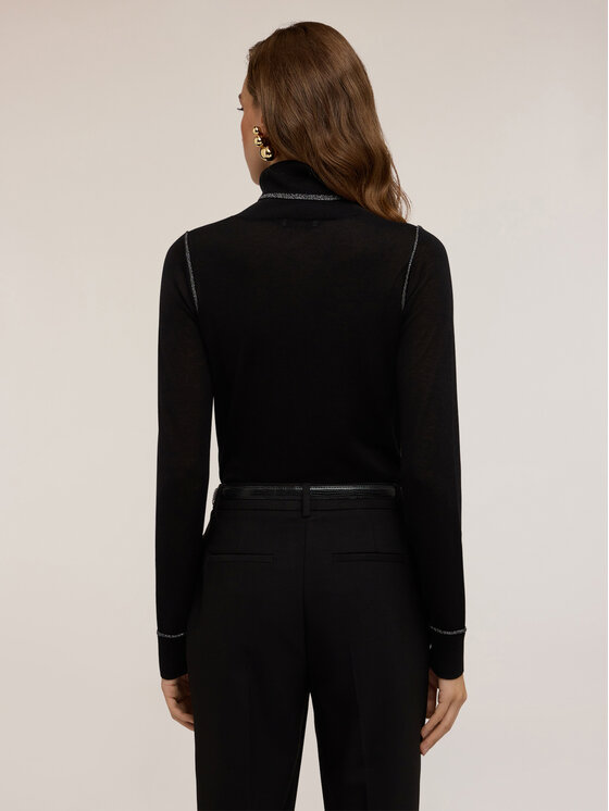 Motivi Motivi Cardigan M384W003468N033 Nero Regular Fit