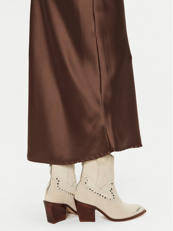 Gina Tricot Gina Tricot Спідниця-міді 23423 Коричневий Regular Fit