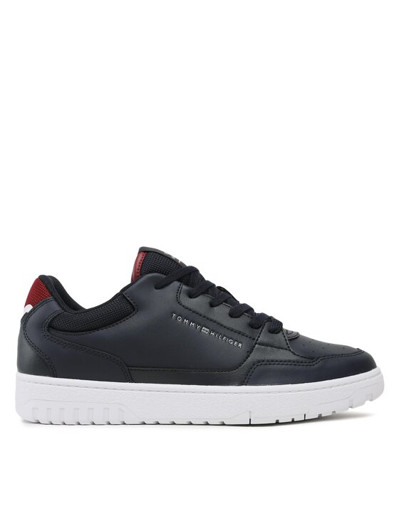 Tommy Hilfiger Tommy Hilfiger Sneakersy Basket Core Leather FM0FM04693 Tmavomodrá