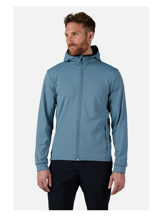 Rossignol Rossignol Bluza techniczna Mid Layer Stretch Hoodie Niebieski Regular Fit
