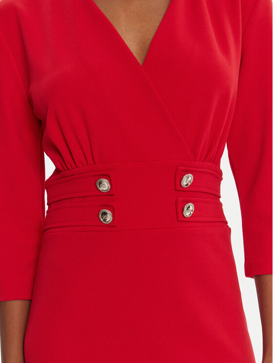 Rinascimento Rinascimento Coctailkleid CFC0126151003 Rot Slim Fit