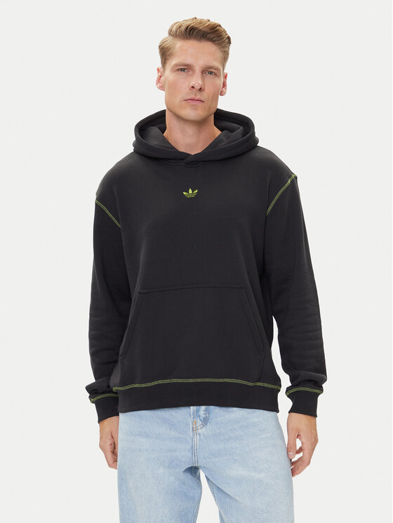 adidas adidas Mikina Distressed Graphic JY2730 Černá Loose Fit