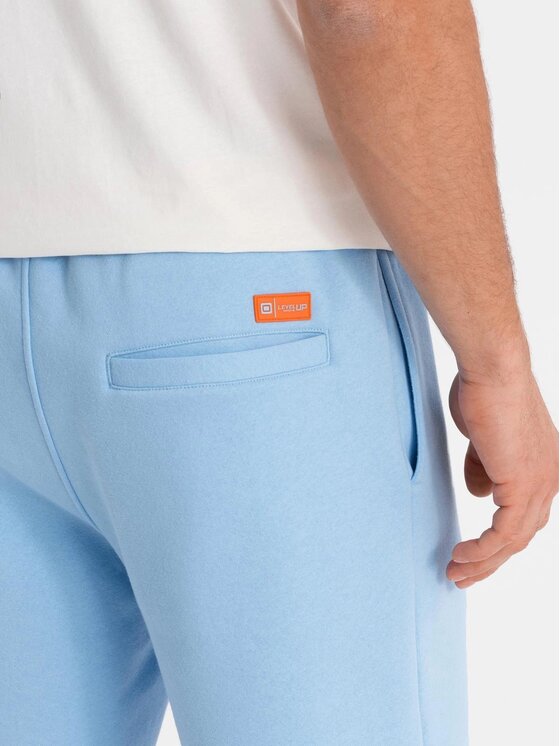 Ombre Ombre Szorty materiałowe OU-SRBC-0101 Niebieski Loose Fit
