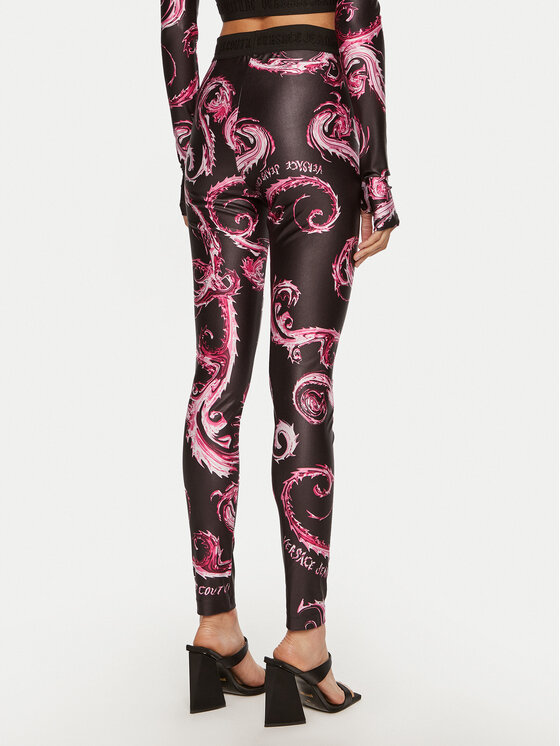 Versace Jeans Couture Versace Jeans Couture Legginsy 77HAC101 JS360 Czarny Slim Fit
