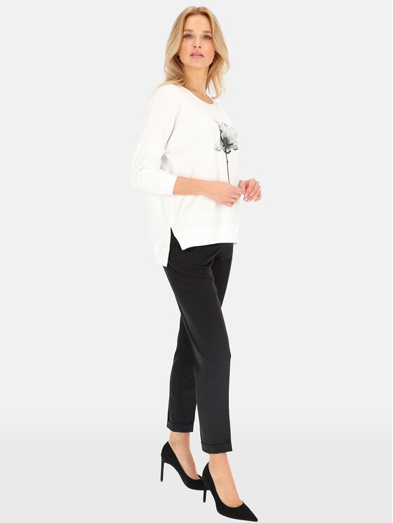 Perso Perso T-Shirt TLE240511F Écru Regular Fit