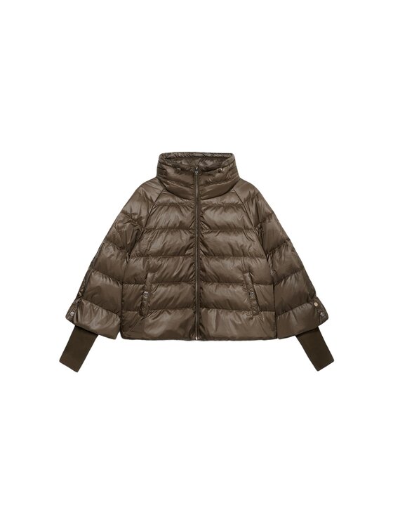 Oltre Oltre Giubbotto piumino F901J000216N035 Marrone Baggy Fit