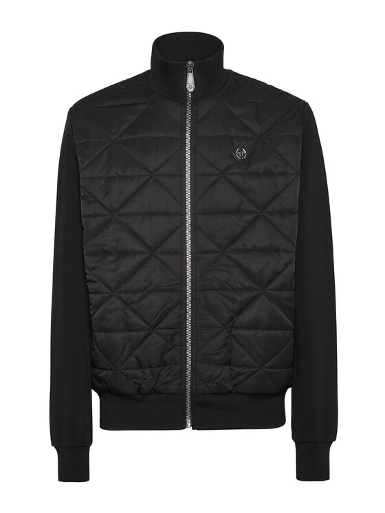 PHILIPP PLEIN PHILIPP PLEIN Vatovaná bunda 22855 Černá Regular Fit