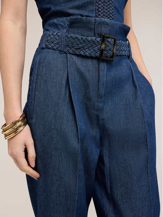 Motivi Motivi Jeansy P464Q004524N034 Niebieski Baggy Fit