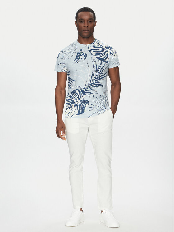 INDICODE INDICODE Tricou Intribe 41-140 Albastru celest Regular Fit