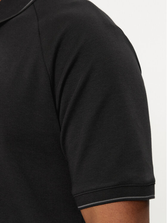 Calvin Klein Calvin Klein Polo Logo Tape K10K112463 Czarny Regular Fit
