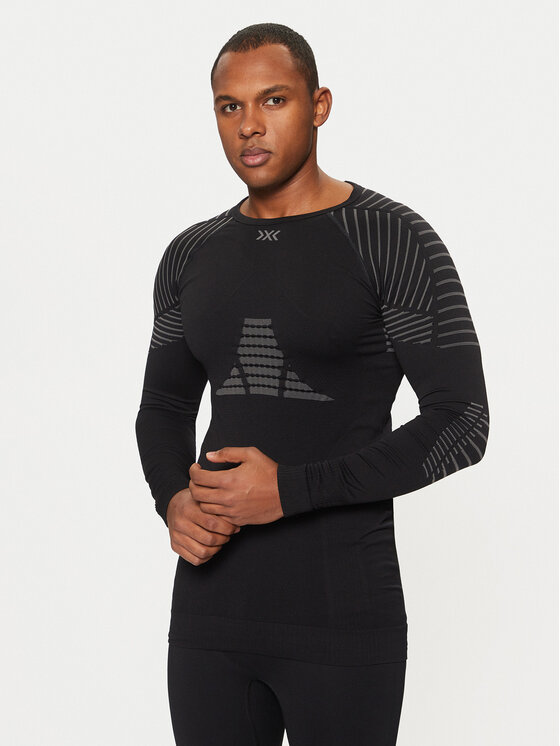 X-Bionic X-Bionic Termoprádlo vrchní části 4.0 Long INWT06W19M Černá Slim Fit