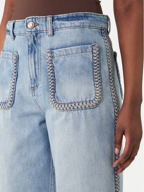 Just Cavalli Just Cavalli Jeansy 80PAB5T3 CDWCD Modrá Straight Fit