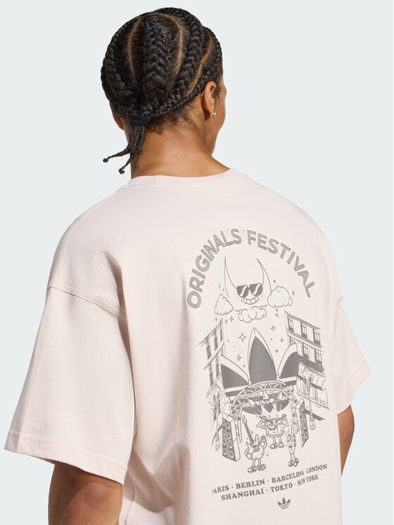 adidas adidas T-Shirt 156501 Różowy Oversize