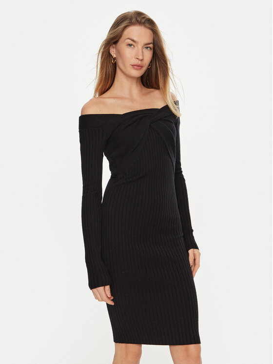 Guess Guess Coctailkleid Milana W4BK26 Z2V42 Schwarz Slim Fit