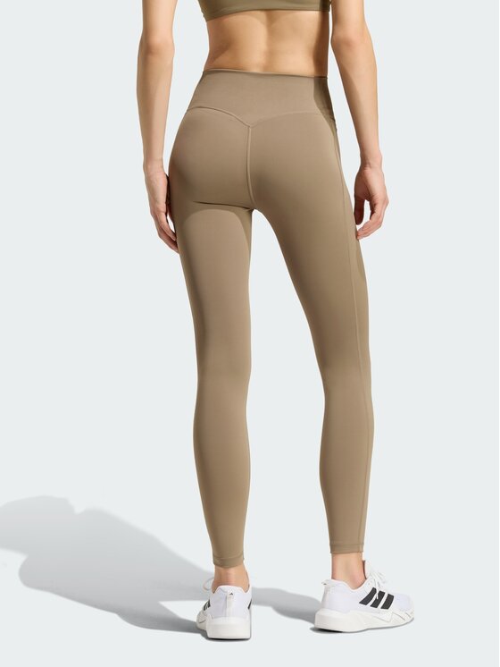 adidas adidas Legginsy 158791 Beżowy Fitted Fit