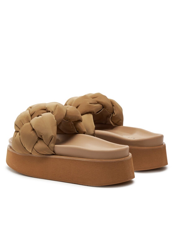 Inuikii Inuikii Šľapky Puffer Braided 70103-177 Hnedá