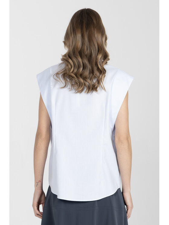 Deni Cler Milano Deni Cler Milano Top W-DC-0016-F2-E2-51-1 Niebieski Regular Fit