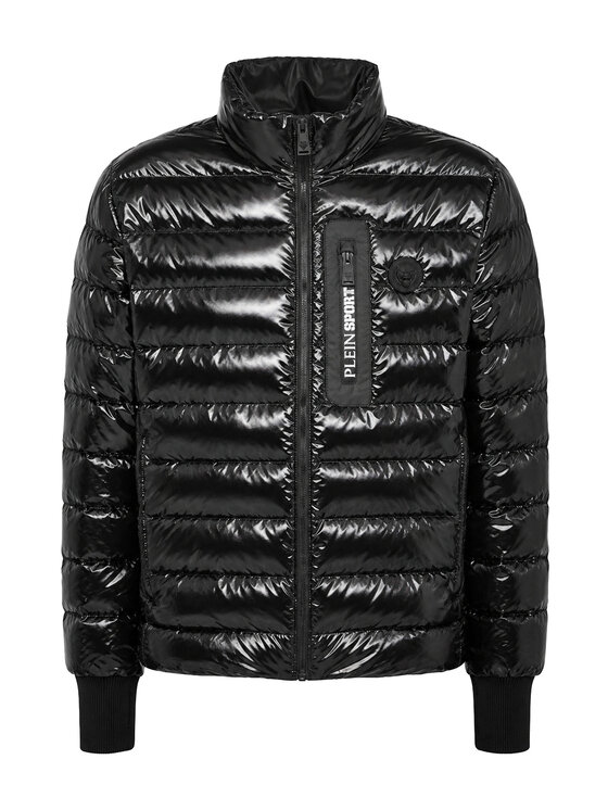 Plein Sport Plein Sport Vatovaná bunda 25509 Černá Regular Fit