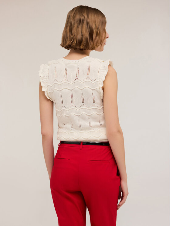 Motivi Motivi Maglione G366W003413N011 Bianco Regular Fit