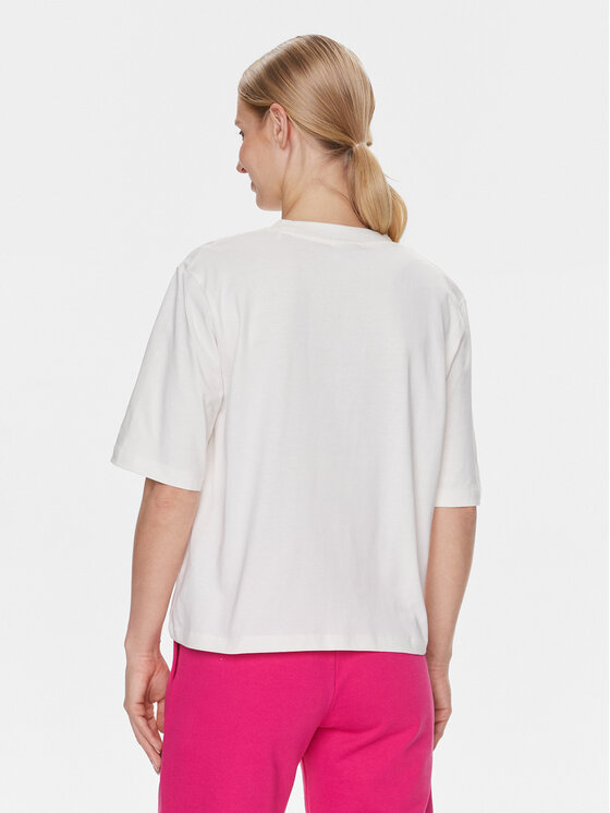 Guess Guess T-Shirt V4RI07 K8FQ4 Biały Boxy Fit